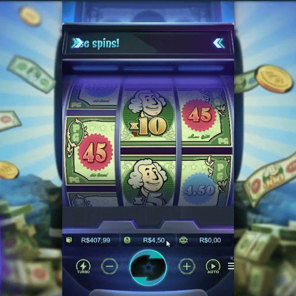 Tela principal do slot Cash Mania Tela principal do slot Cash Mania